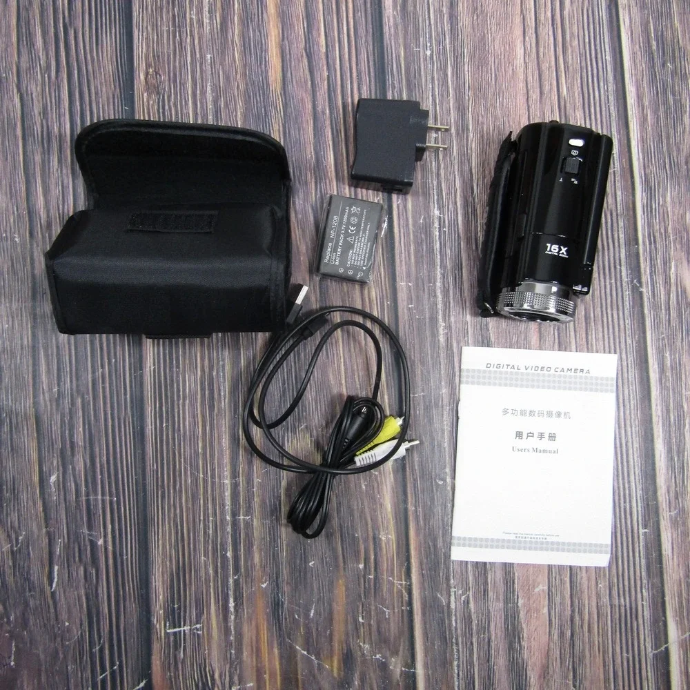 Besteker HDV-108 HD 720P Digital Camcorder 16MP 16X Zoom Black Handheld DVC‎